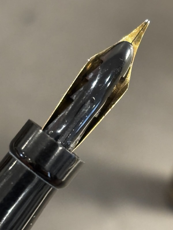 Parker Jack Knife Lucky Curve 20 Fountain Pen Gold 3 Nib - Restored (Bfp709)