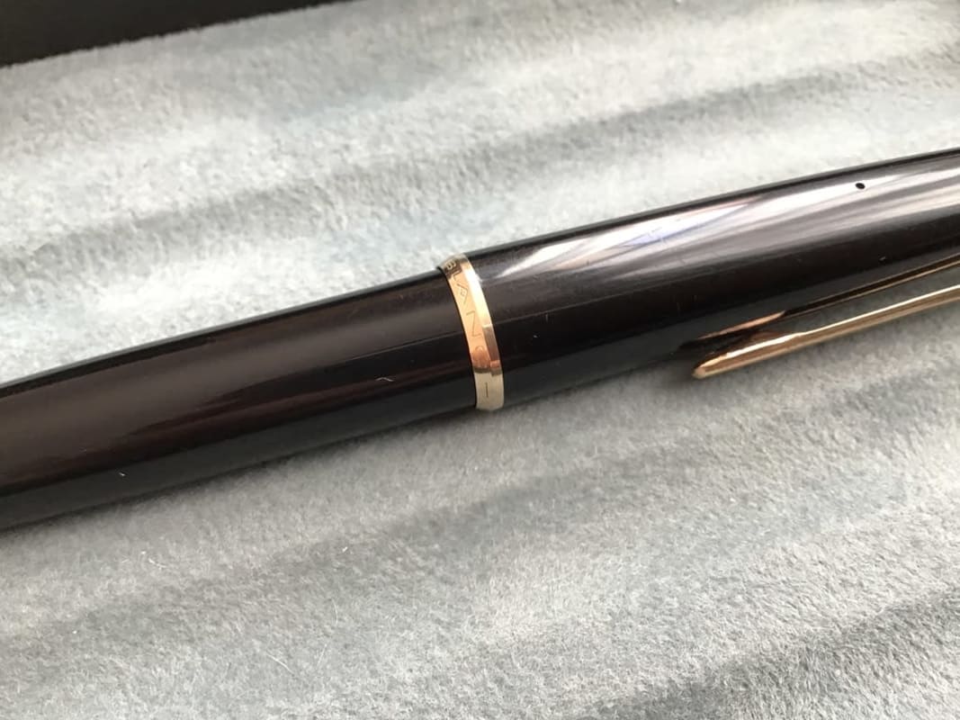Vintage 1960's Montblanc 31 fountain pen - Black/GT - steel M