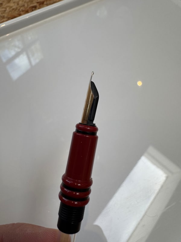 Vintage Waterman Forum Black & Red Fountain Pen