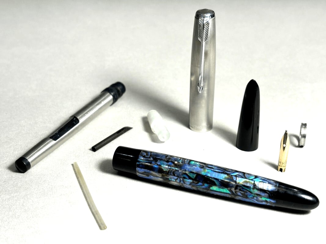 Limited Edition Parker 51 Fountain Pen Abalone Mother-Of-Pear<Wbr/>L Overlay Raden Ms