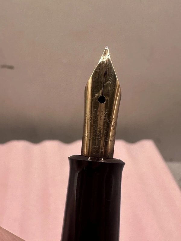 Pelikan M400 Old Style Grün Kolbenfüller Souverän 14Ct 585 Goldfeder EF Vintage