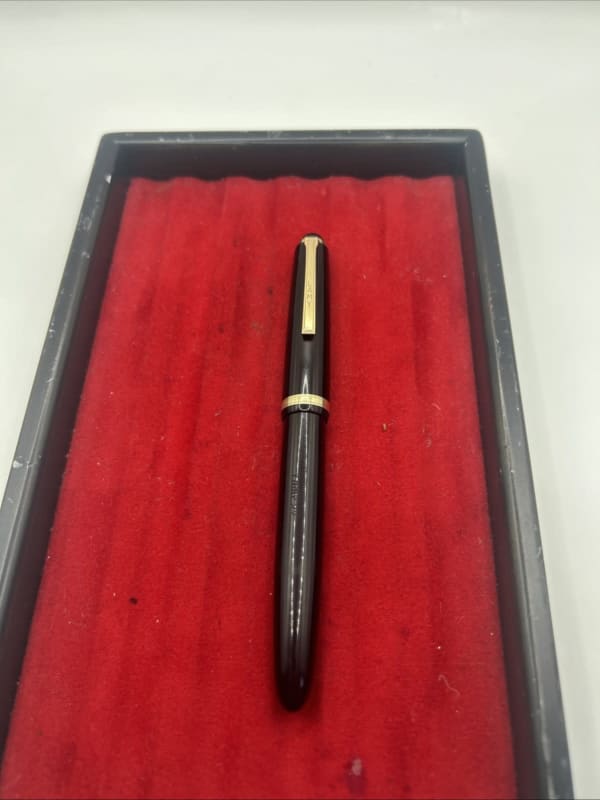 Vintage Jet Black Lamy 27 E Fountain Pen-14K Gold Extra Fine Nib-Germany 1950S