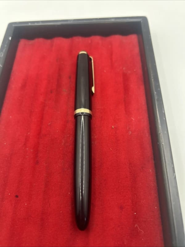 Vintage Jet Black Lamy 27 E Fountain Pen-14K Gold Extra Fine Nib-Germany 1950S