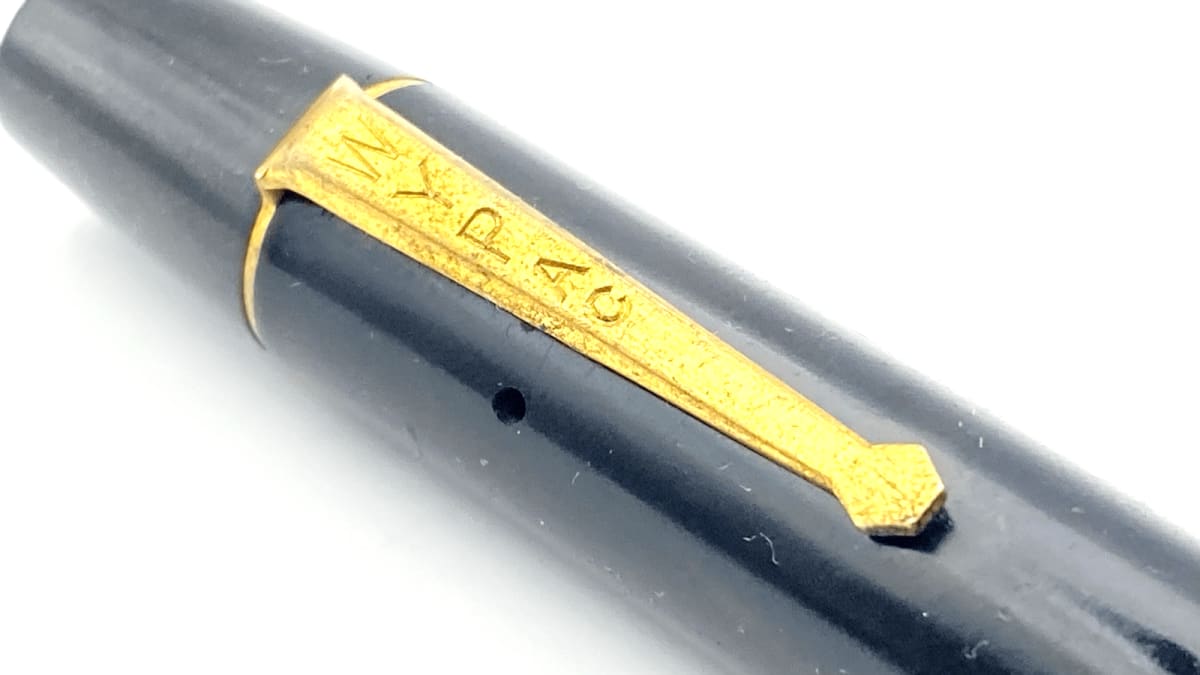 Vintage Wypac Stylo Pen No 41 In Black Hard Rubber Made In England Works Fine