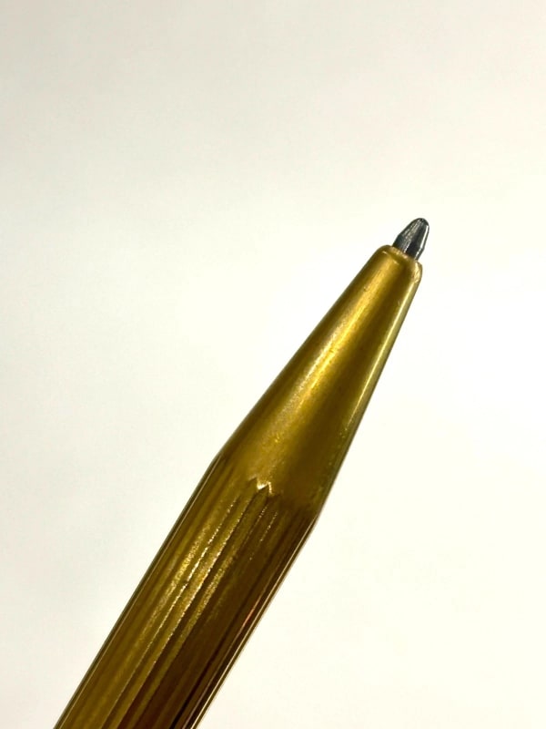 S.T. Dupont Ballpoint Pen Twist Gold Plated France Black Chinese Lacque