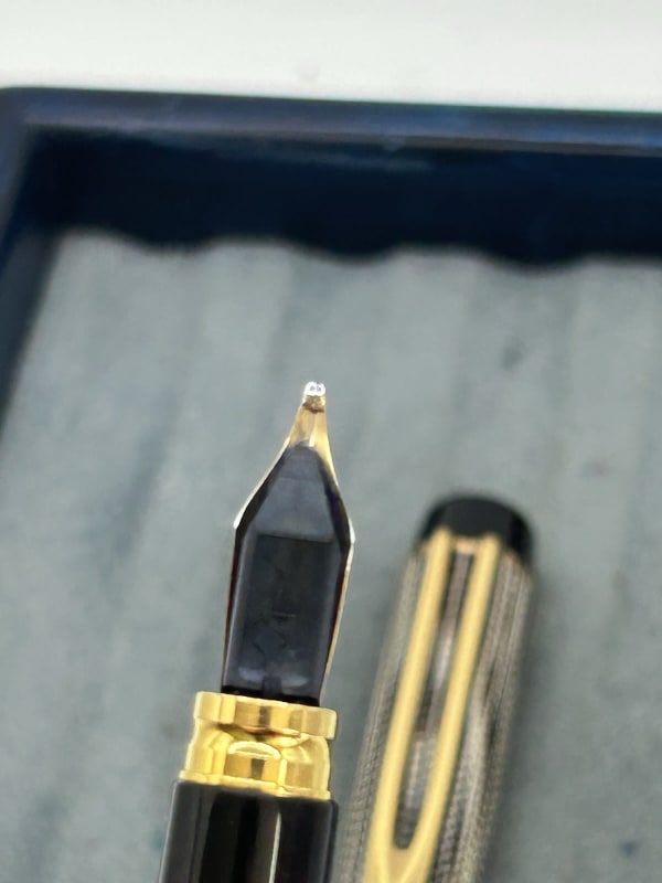 Waterman Le Man 200 Rhapsody Caviar Fountain Pen 18K Broad NIB France