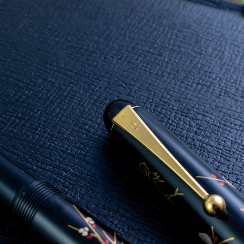Vintage Pilot Namiki Flowers of Plum Tree Hira Maki-e 14K #5 F Nib Fountain Pen