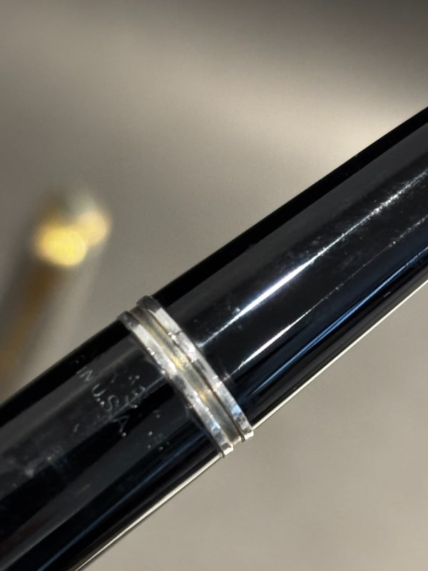 Parker 51 Vacumatic Fountain Pen Black USA Lustraloy Cap- Restored (Bfp707)