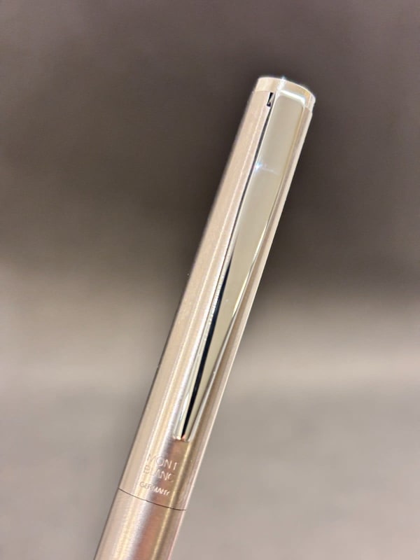 Montblanc Noblesse Fountain Pen Brushed Steel Nickel Plated Trim - New (Bfp700)