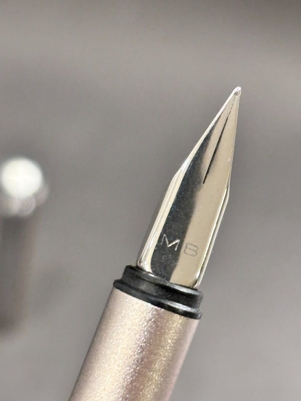 Montblanc Noblesse Fountain Pen Brushed Steel Nickel Plated Trim - New (Bfp700)