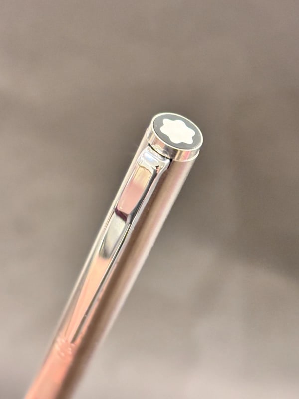 Montblanc Noblesse Fountain Pen Brushed Steel Nickel Plated Trim - New (Bfp700)