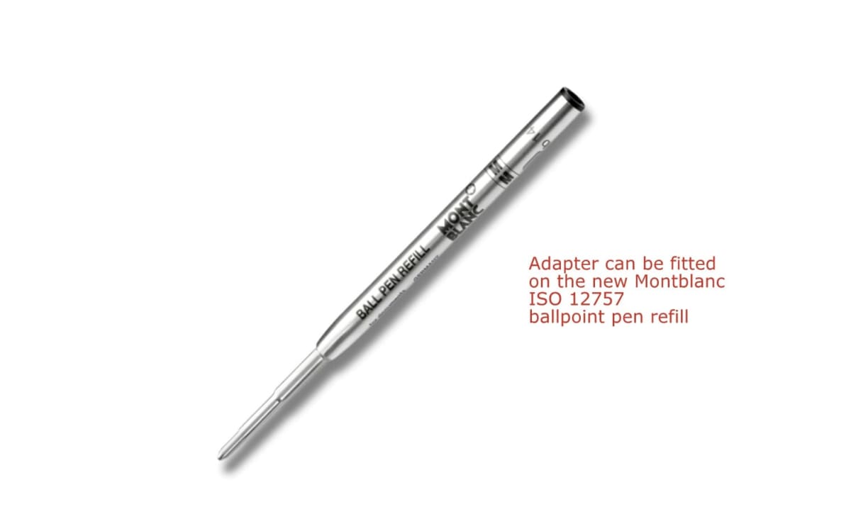 Rare 1990s Discontinued Univerzal "The Problem Solver" Montblanc Ballpoint Pen Giant Refill with Adapter - Green (Art. No. 16210)