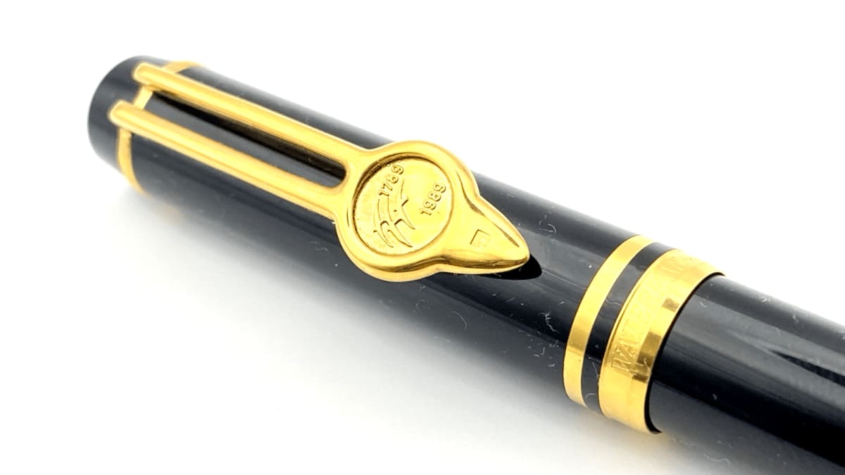 Waterman Leman 100 Fench Revolution Fountain Pen In Black 18K Gold Fine NIB Sb