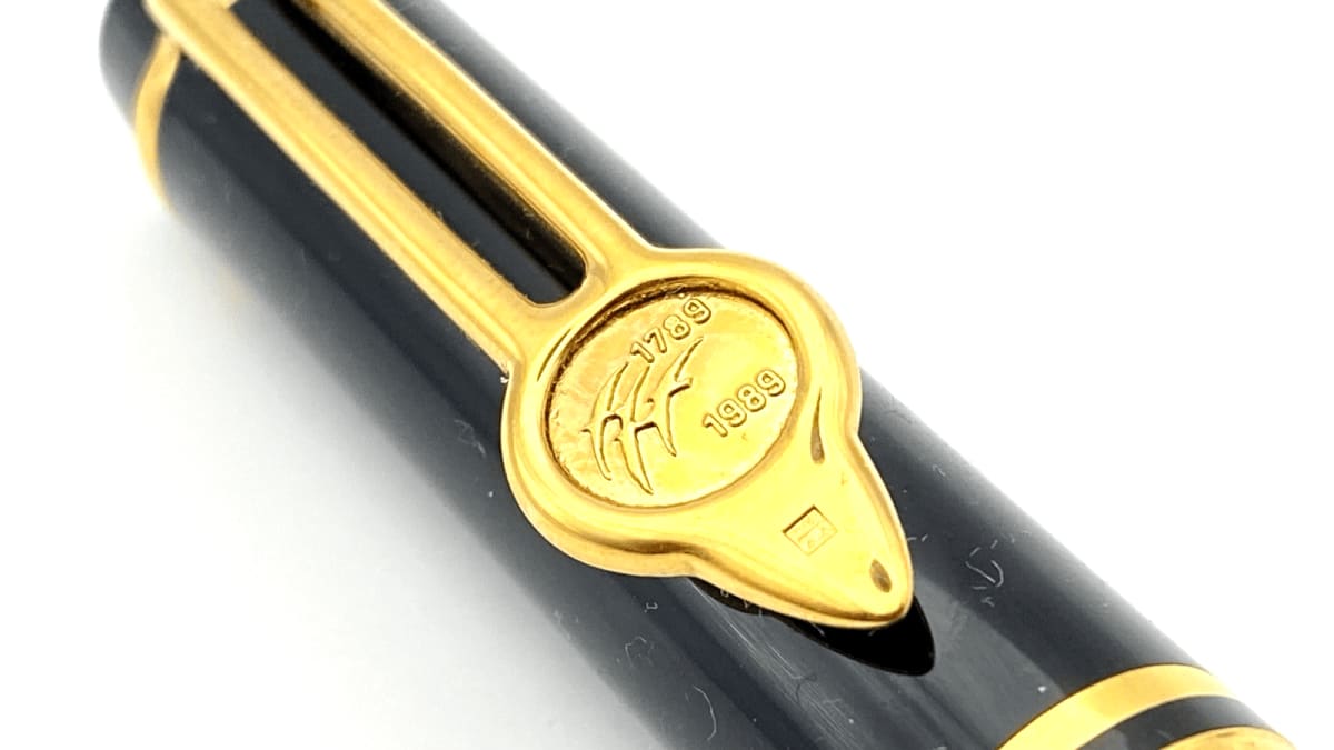 Waterman Leman 100 Fench Revolution Fountain Pen In Black 18K Gold Fine NIB Sb