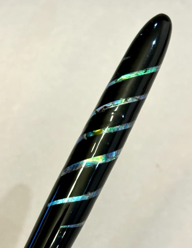 Raden Parker 51 Fountain Pen Mother Of Pearl Spiral Design + Custom Cap Ms