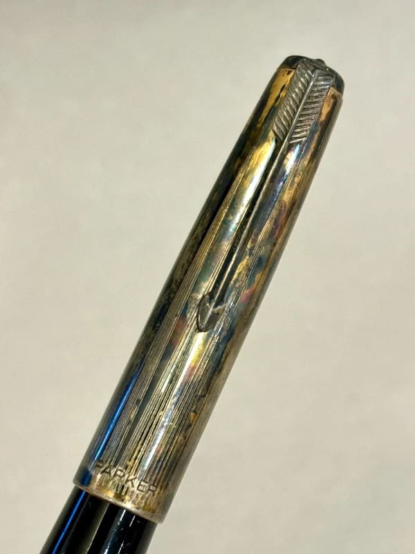Raden Parker 51 Fountain Pen Mother Of Pearl Spiral Design + Custom Cap Ms
