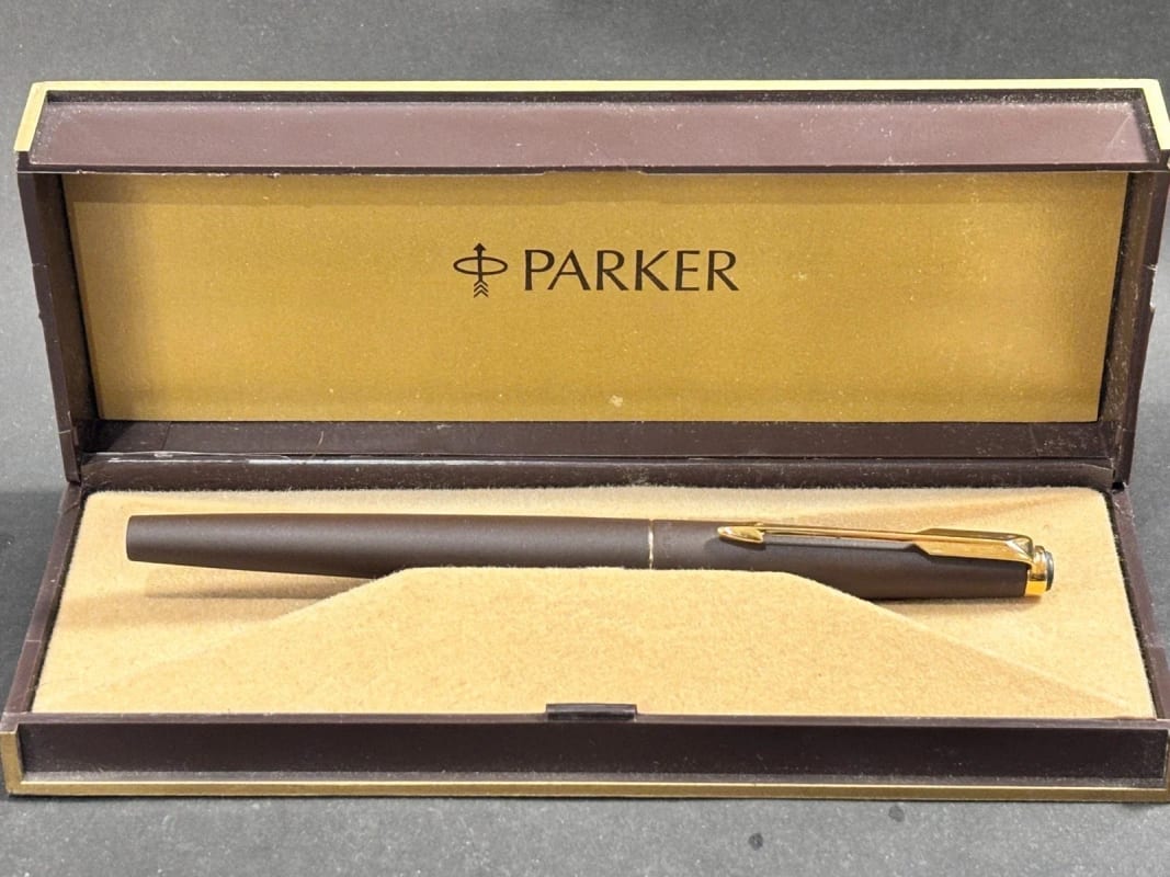 Parker 50 Falcon Fountain Pen Brown Laquered NOS (Bfp692)