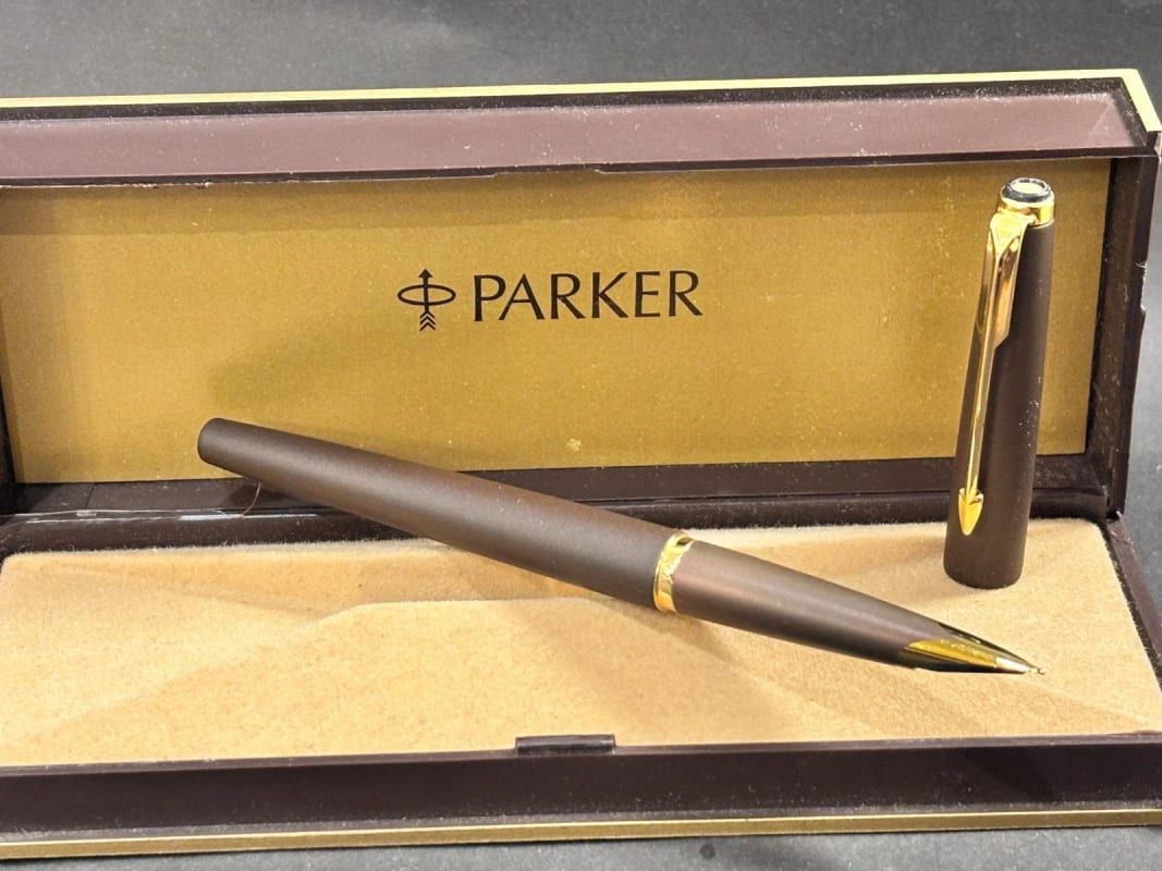 Parker 50 Falcon Fountain Pen Brown Laquered NOS (Bfp692)