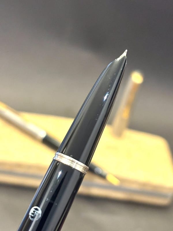 NOS Parker 51 Aerometric Fountain Pen+Pencil Black Set Argentina