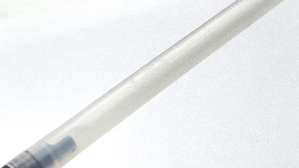 Vintage Omas Super Slim Fountain Pen Brushed Chrome Gold Plated Fine NIB Italy