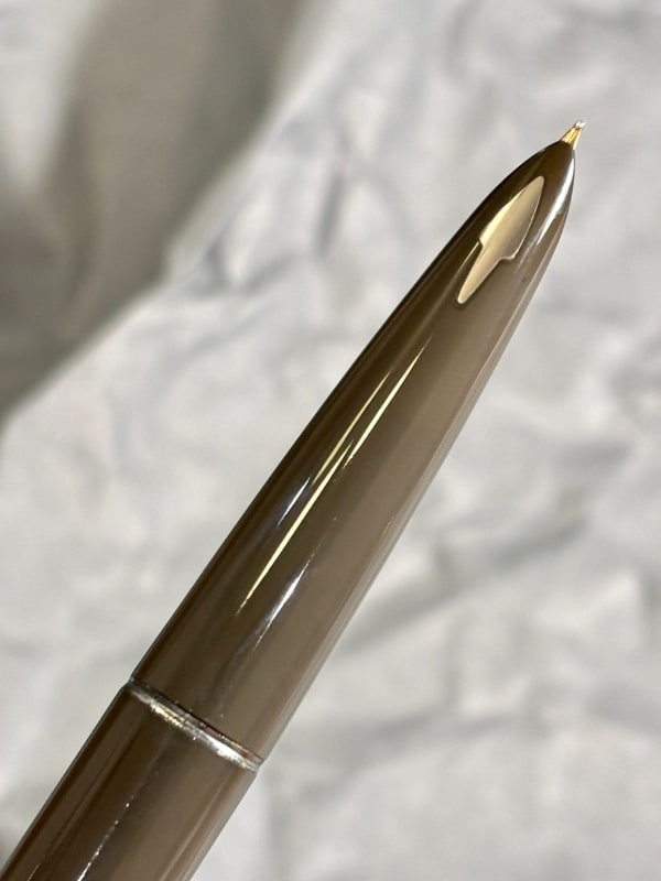 Parker 61 Fountain Pen Grey - Made In England - F Gold Nib- Restored (Bfp619)