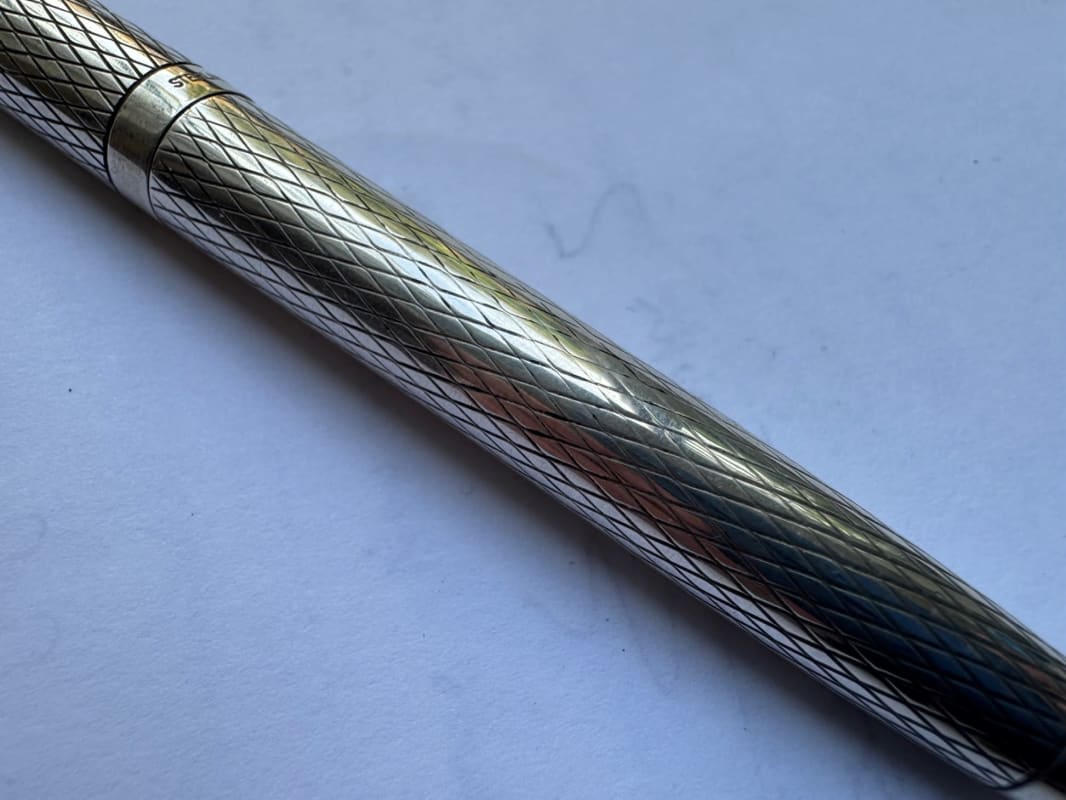 Sheaffer Imperial Sovereign Sterling Silver Fountain Pen (14K Broad)