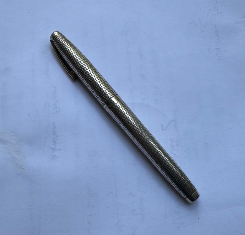 Sheaffer Imperial Sovereign Sterling Silver Fountain Pen (14K Broad)
