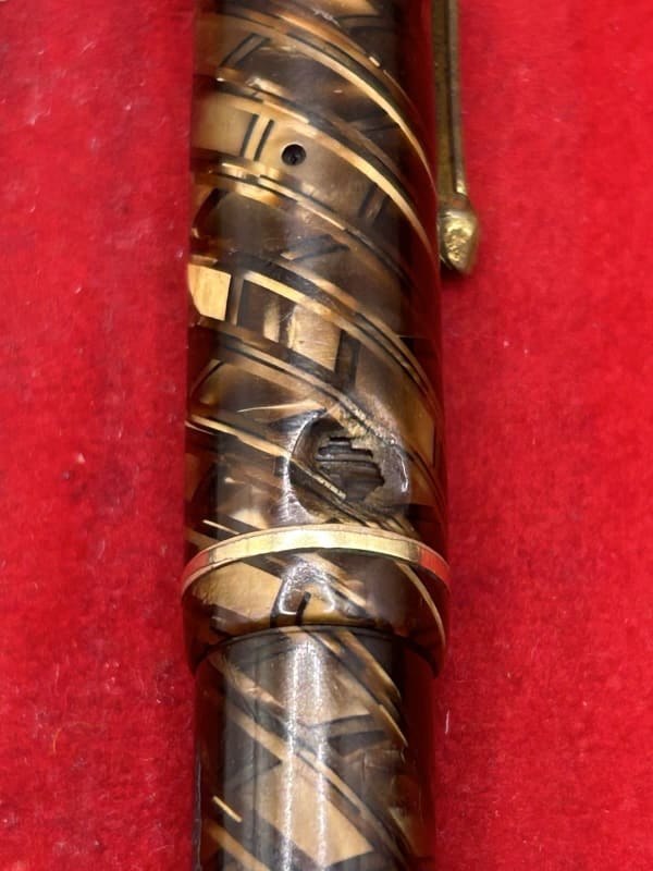 Conway Stewart 28 Tiger'S Eye Fountain Pen Read Description Medium Stub