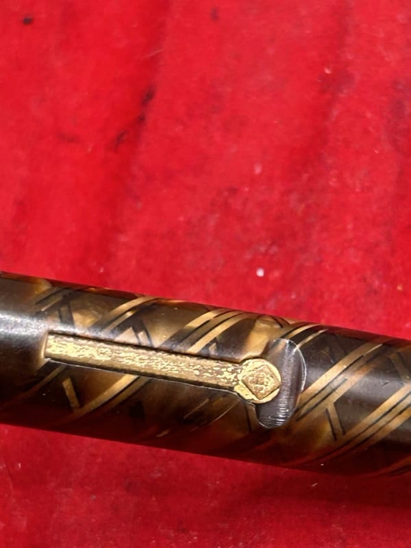 Conway Stewart 28 Tiger'S Eye Fountain Pen Read Description Medium Stub