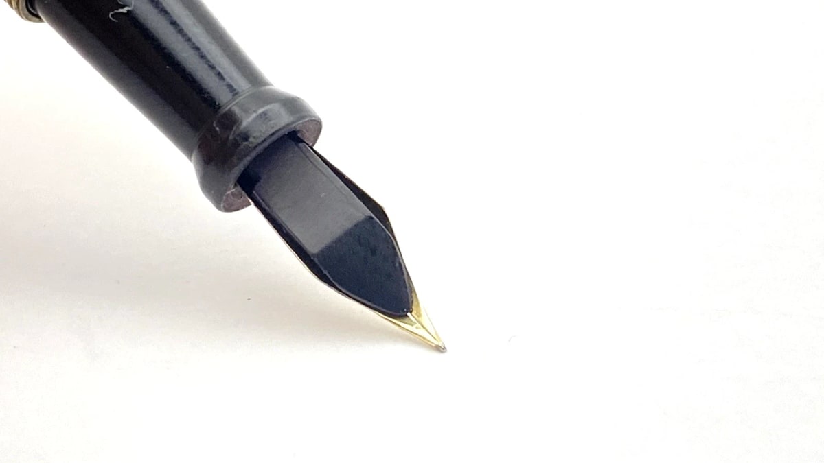 Vintage Uhlmanns Eterno Telescopic Fountain Pen Flexible 14K Gold Extra Fine NIB