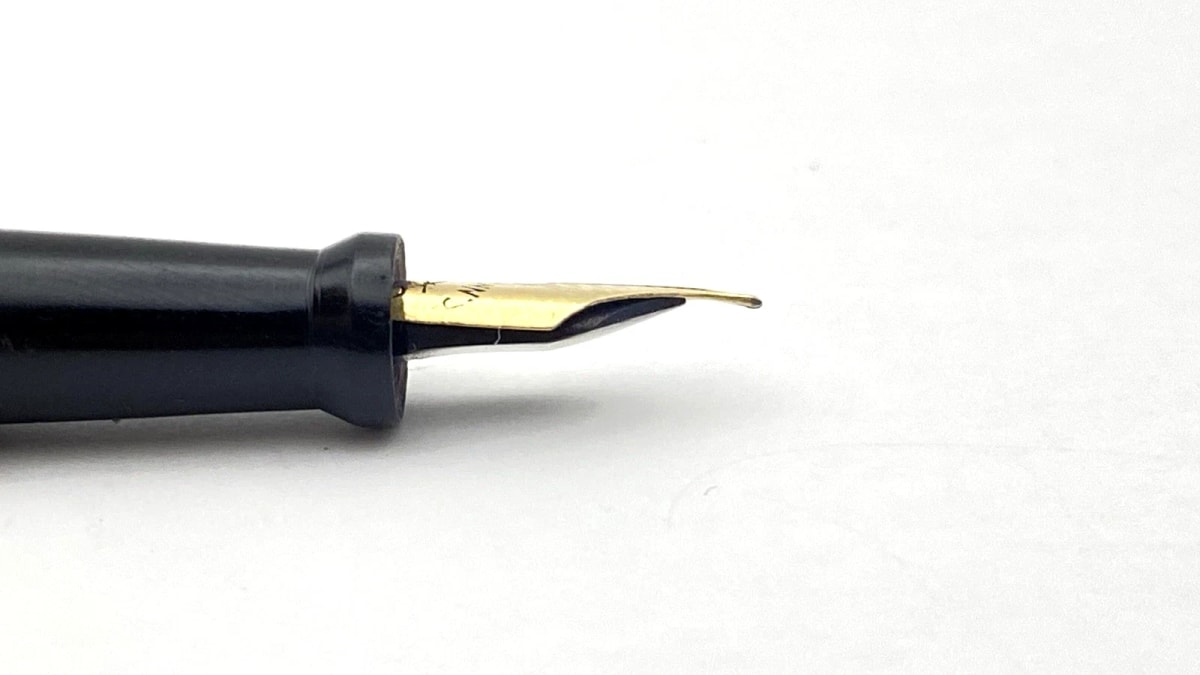 Vintage Uhlmanns Eterno Telescopic Fountain Pen Flexible 14K Gold Extra Fine NIB