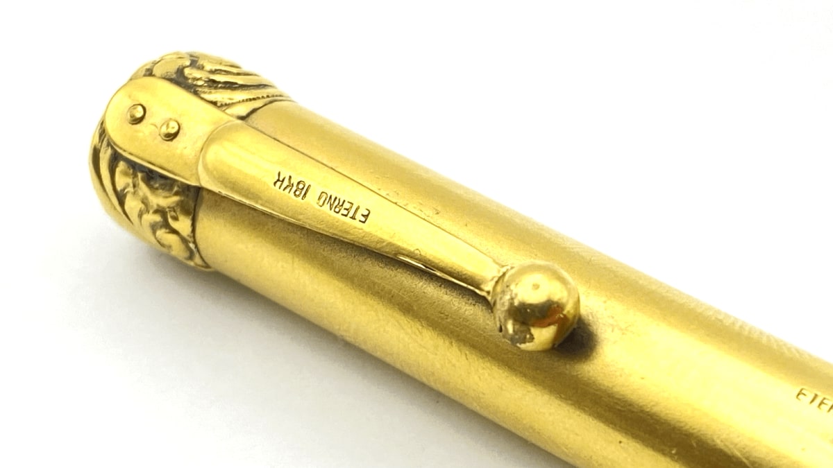 Vintage Uhlmanns Eterno Telescopic Fountain Pen Flexible 14K Gold Extra Fine NIB