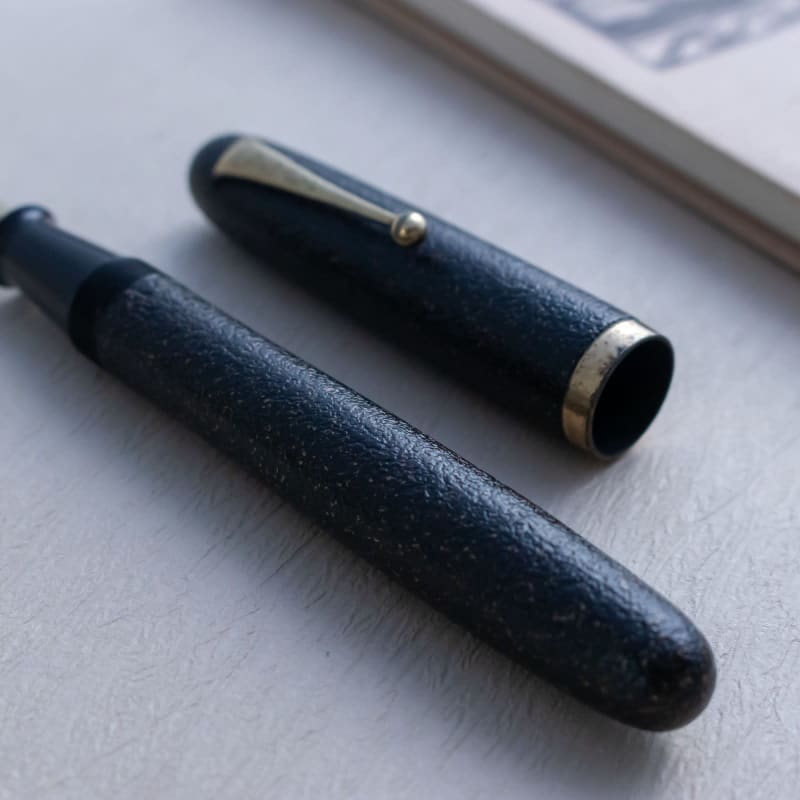 Vintage 1940S Ishime-Nuri Urushi Warranted 14Kt Gold 3 Nib Fountain Pen Japan