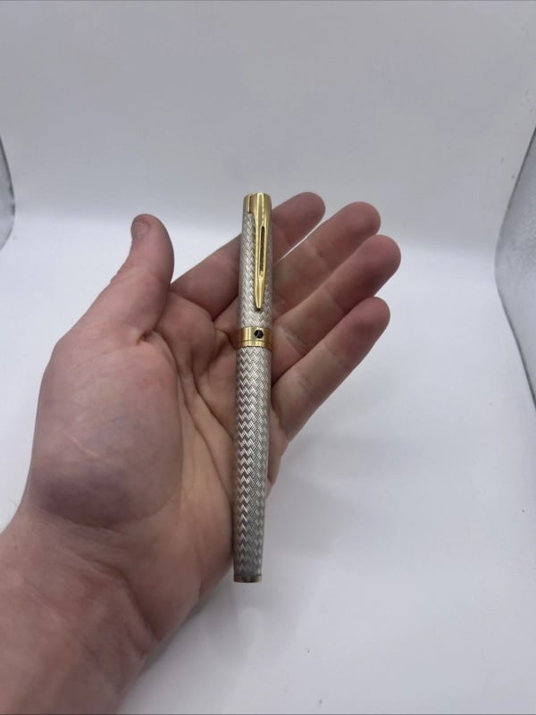 Vtg Waterman France Sterling Gold L’Etalon Rollerball Pen