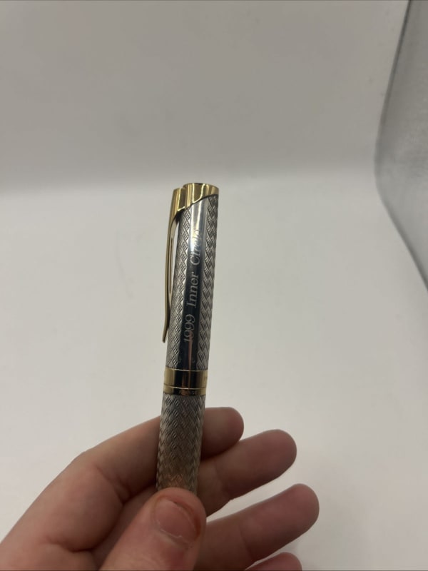 Vtg Waterman France Sterling Gold L’Etalon Rollerball Pen