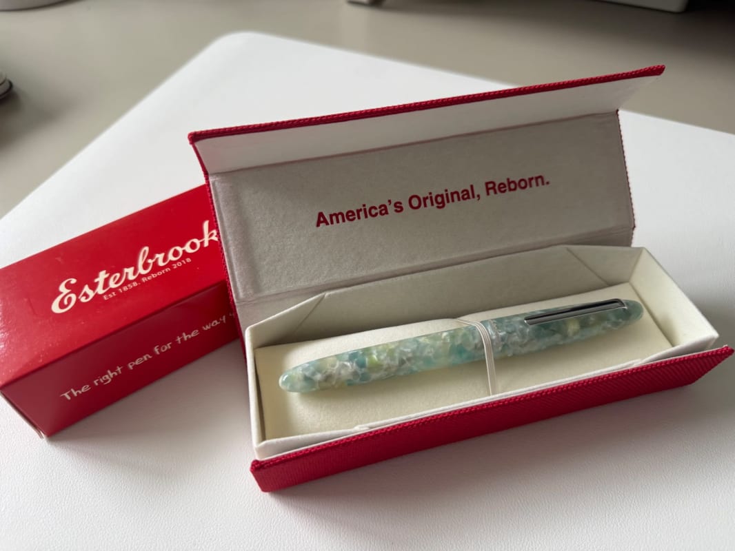 Combi Deal: Esterbrook Estie Sea Glass and Platinum #3776 Century Celluloid Tortoise