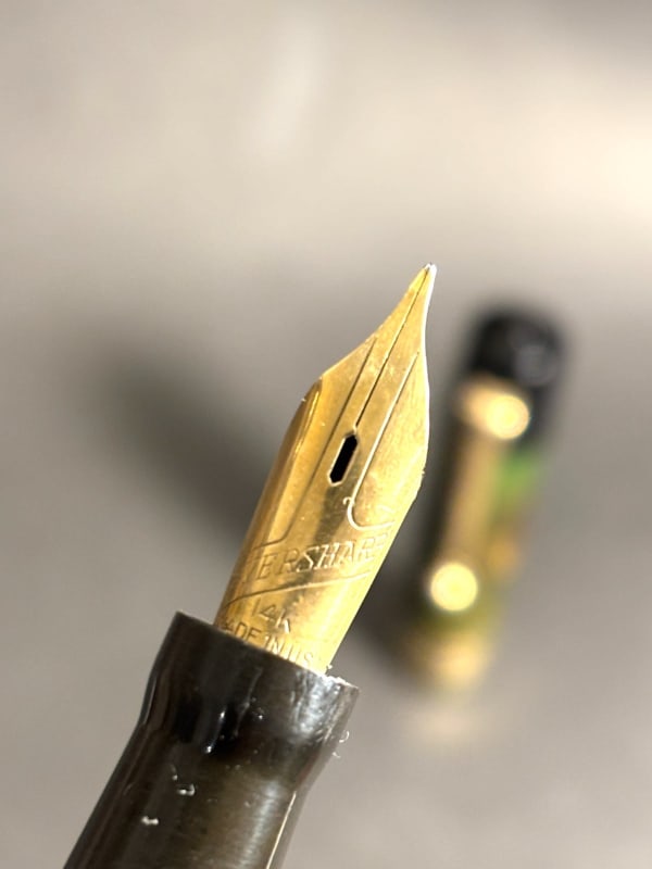 Wahl Eversharp Brazilian Green Lever Filler Flexy Nib - Restored (Bfp636)