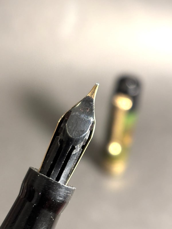Wahl Eversharp Brazilian Green Lever Filler Flexy Nib - Restored (Bfp636)
