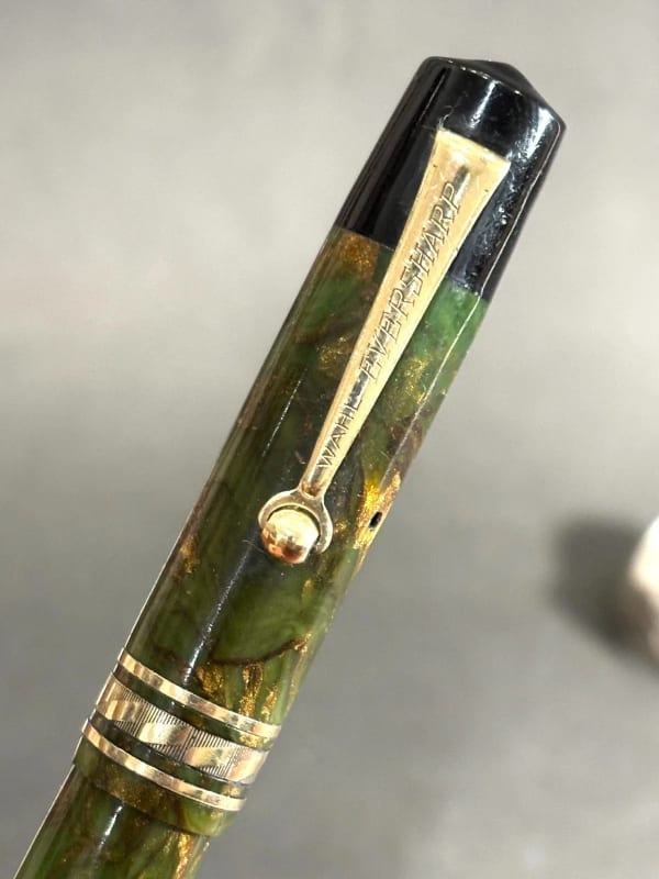 Wahl Eversharp Brazilian Green Lever Filler Flexy Nib - Restored (Bfp636)