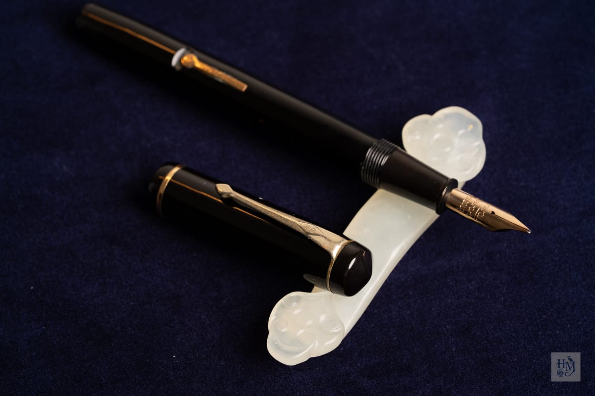Conway Stewart 286, Black Celluloid GPT, #4 14k Flex
