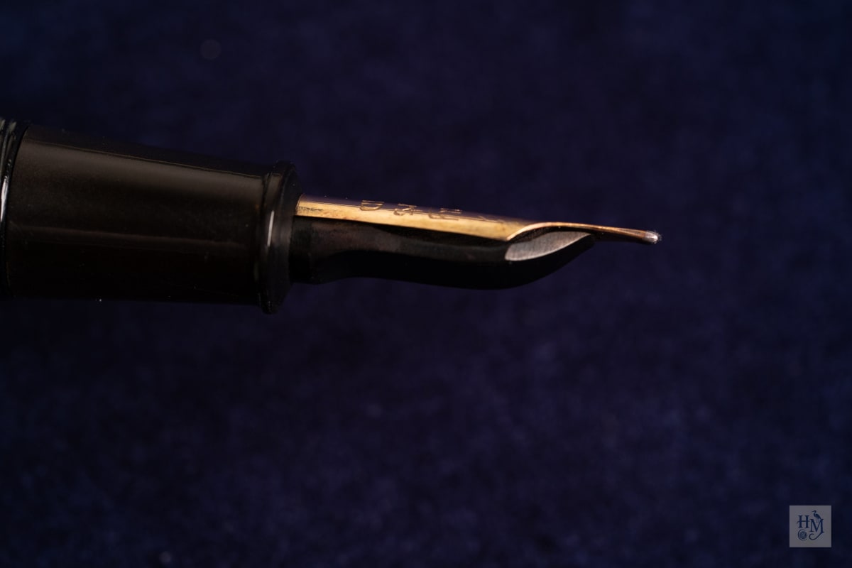 Conway Stewart 286, Black Celluloid GPT, #4 14k Flex