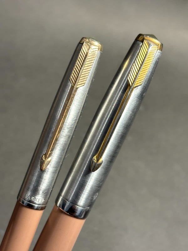 Parker 51 Aerometric Fountain Pen & Pencil Set Cocoa Two Tones Cap - Restored