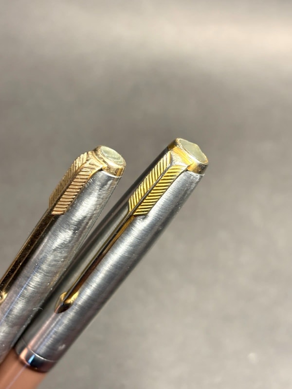 Parker 51 Aerometric Fountain Pen & Pencil Set Cocoa Two Tones Cap - Restored