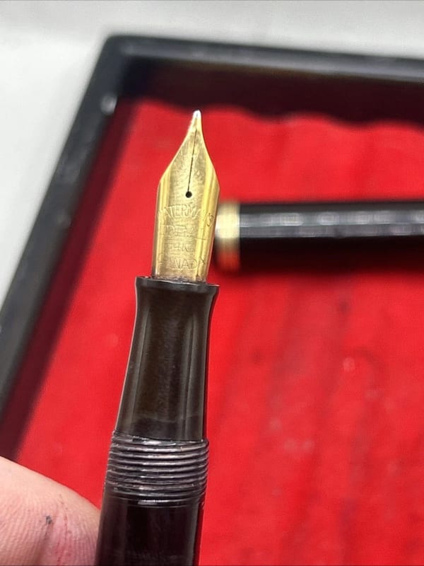 Waterman Waterman'S No. 5 #5 Red Ideal Fountain Pen Jet Oversized