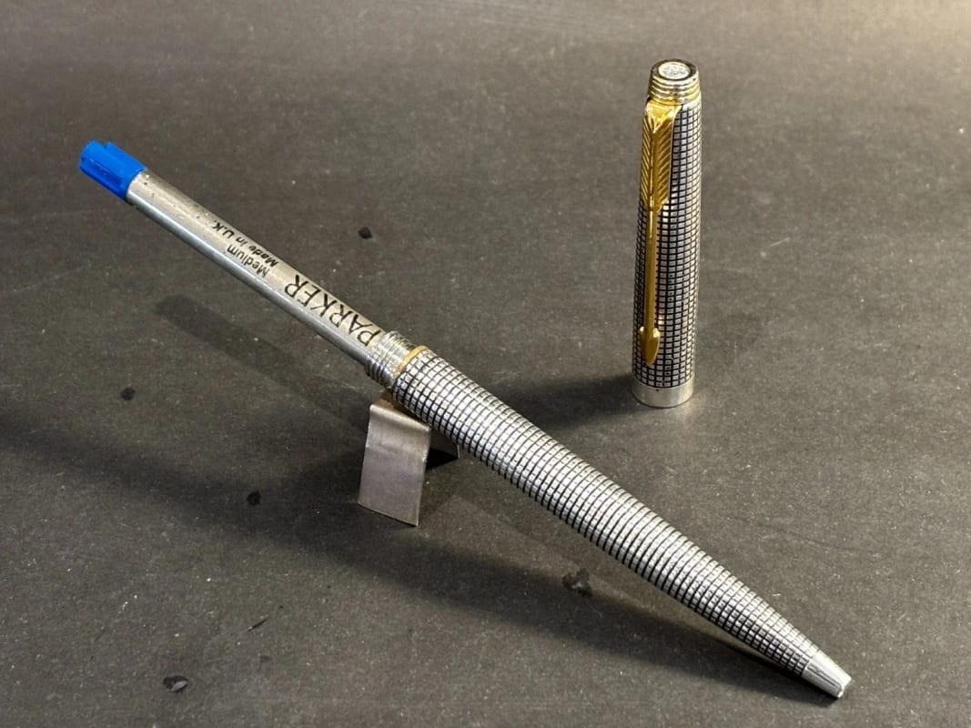Parker 75 Ballpoint Pen Sterling Silver Cisele USA - Restored (Bfp710)