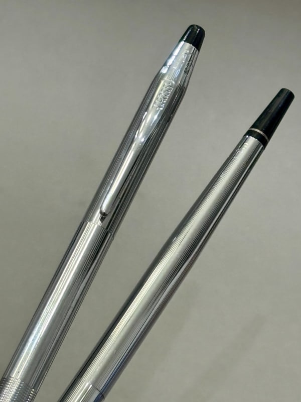 Vintage Cross Chromed Ballpoint Pen And Desktop Ballpoint (Bfp562)