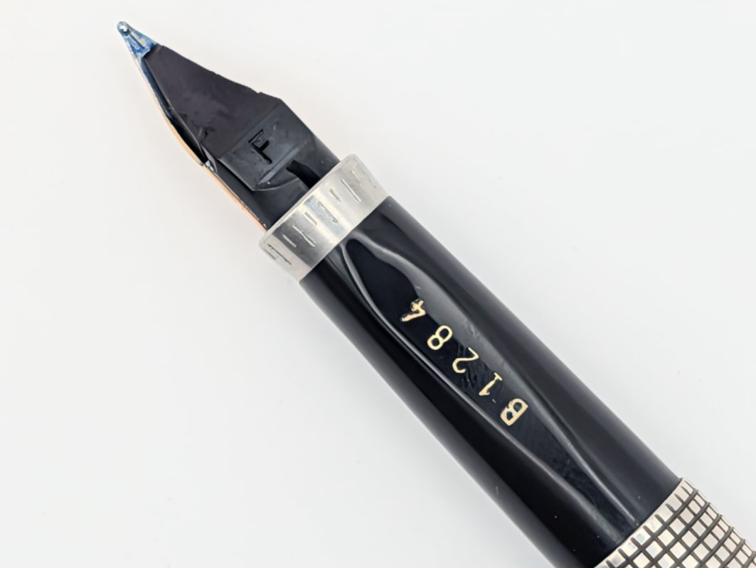 Rare First-Year Parker 75 Ciselé Sterling Silver (1964) – Flat Top – Matching Serial B1284 – Full Set w/ Box, Papers & Nib Tool