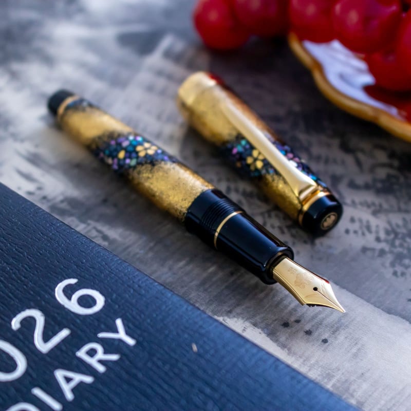 Sailor Pro Gear Sakura Nagare Mother of Pearl Inlay 21K H-M Fountain Pen Japan