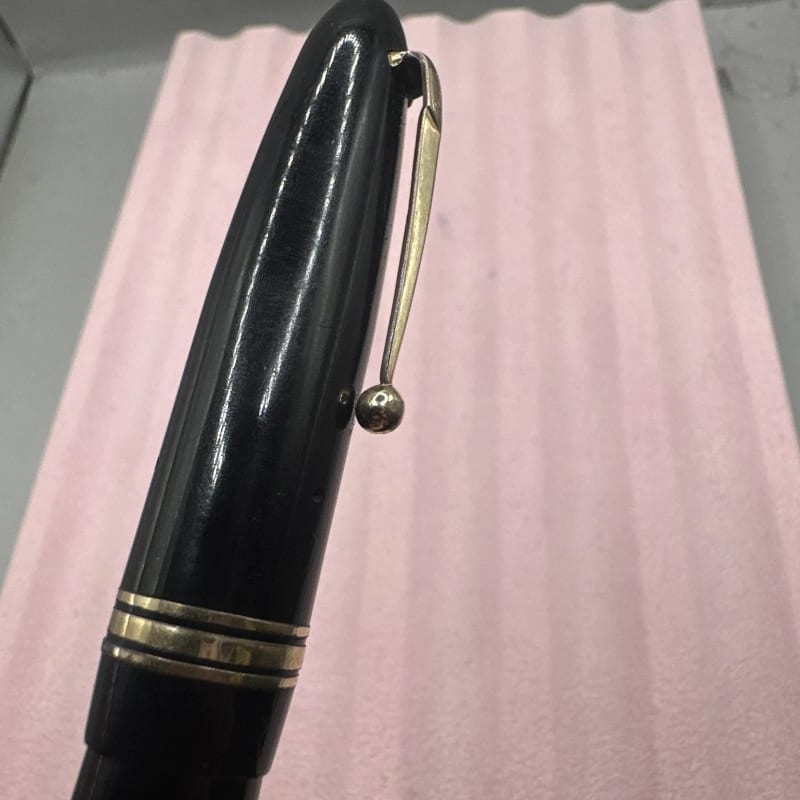 Swan Leverless 4220 Torpedo Cap, Fountain Pen, Black, Medium Nib With Flex