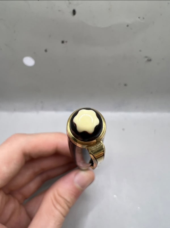 Montblanc 244G Tiger Eye Fountain Pen Medium Nib